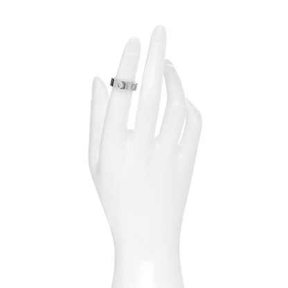 Cartier 18K White Gold 3 Diamond 5.5mm LOVE Ring 46 3.75 2 of 4