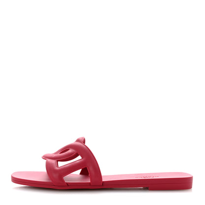 Hermes Rubber Aloha Sandals 36 Rose Baie 1 of 11