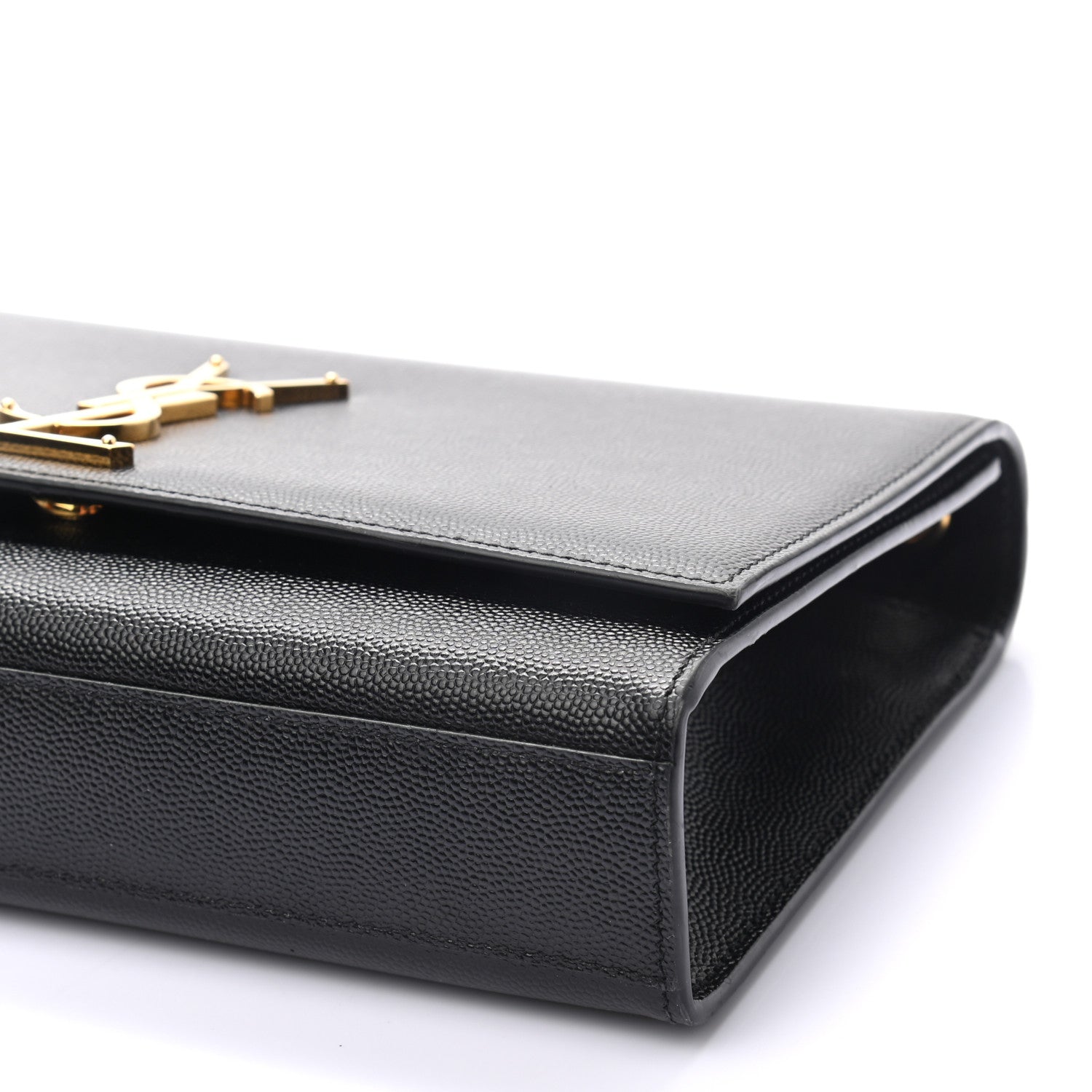 Saint Laurent Grain De Poudre Medium Classic Monogram Kate Satchel Black 9 of 9