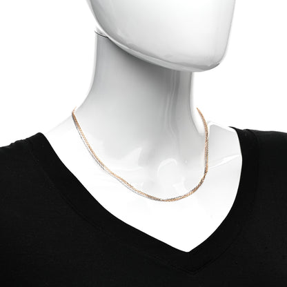 Cartier 18K Pink Yellow White Gold Three Chain Necklace 2 of 5