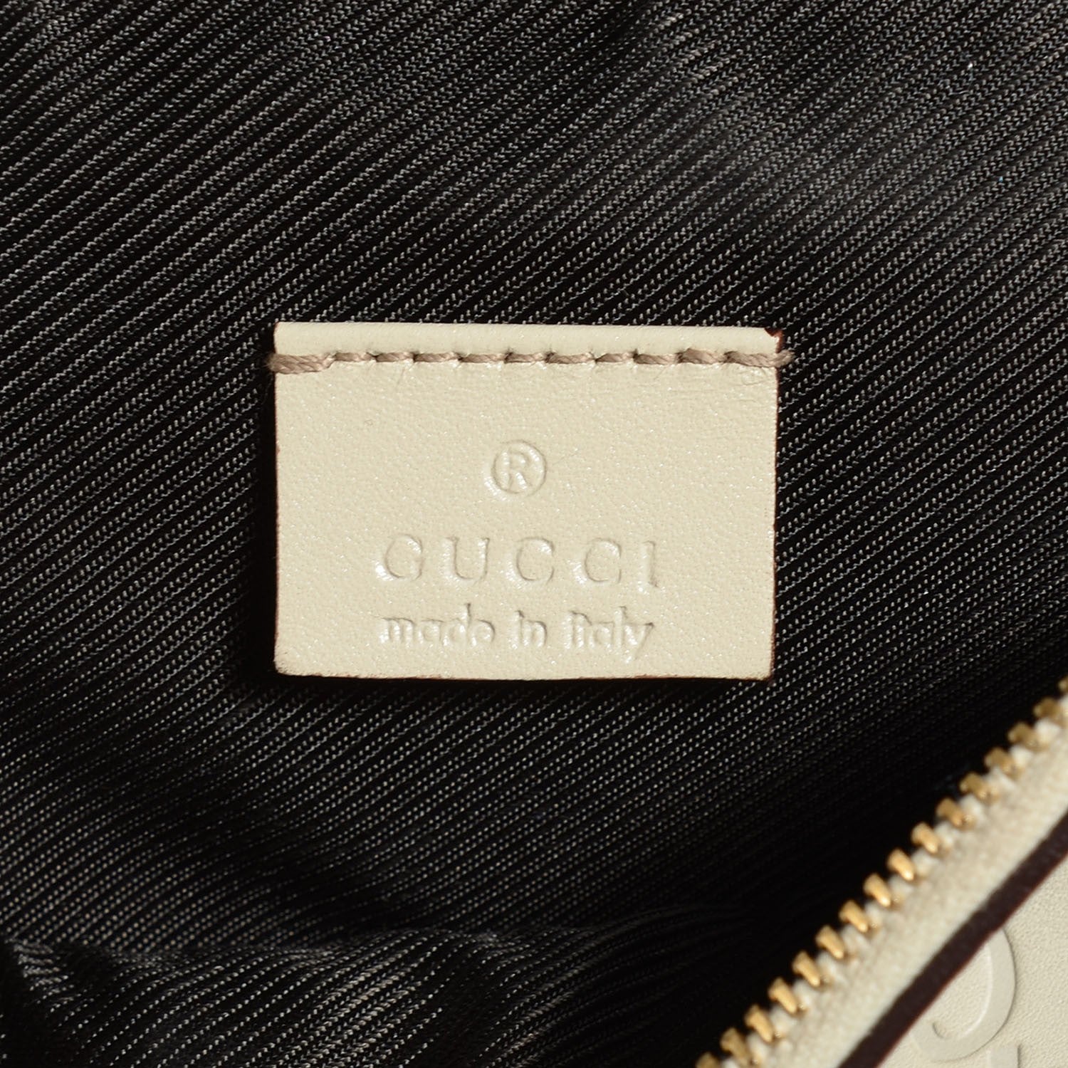 Gucci Guccissima Cosmetic Case Off White 6 of 7