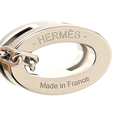 Hermes Lacquered Palladium Mini Pop H Pendant Necklace Black 5 of 5