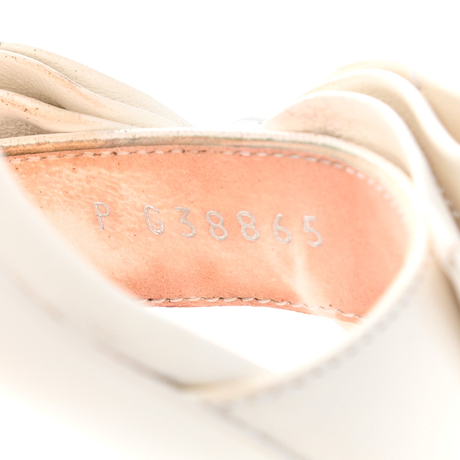 Chanel Lambskin Bow Sandals 36.5 White 8 of 16