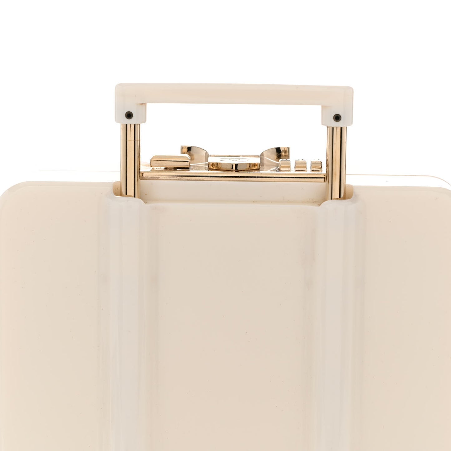 Plexiglass Patent Evening In The Air Mini Trolley Minaudiere Clutch Black White