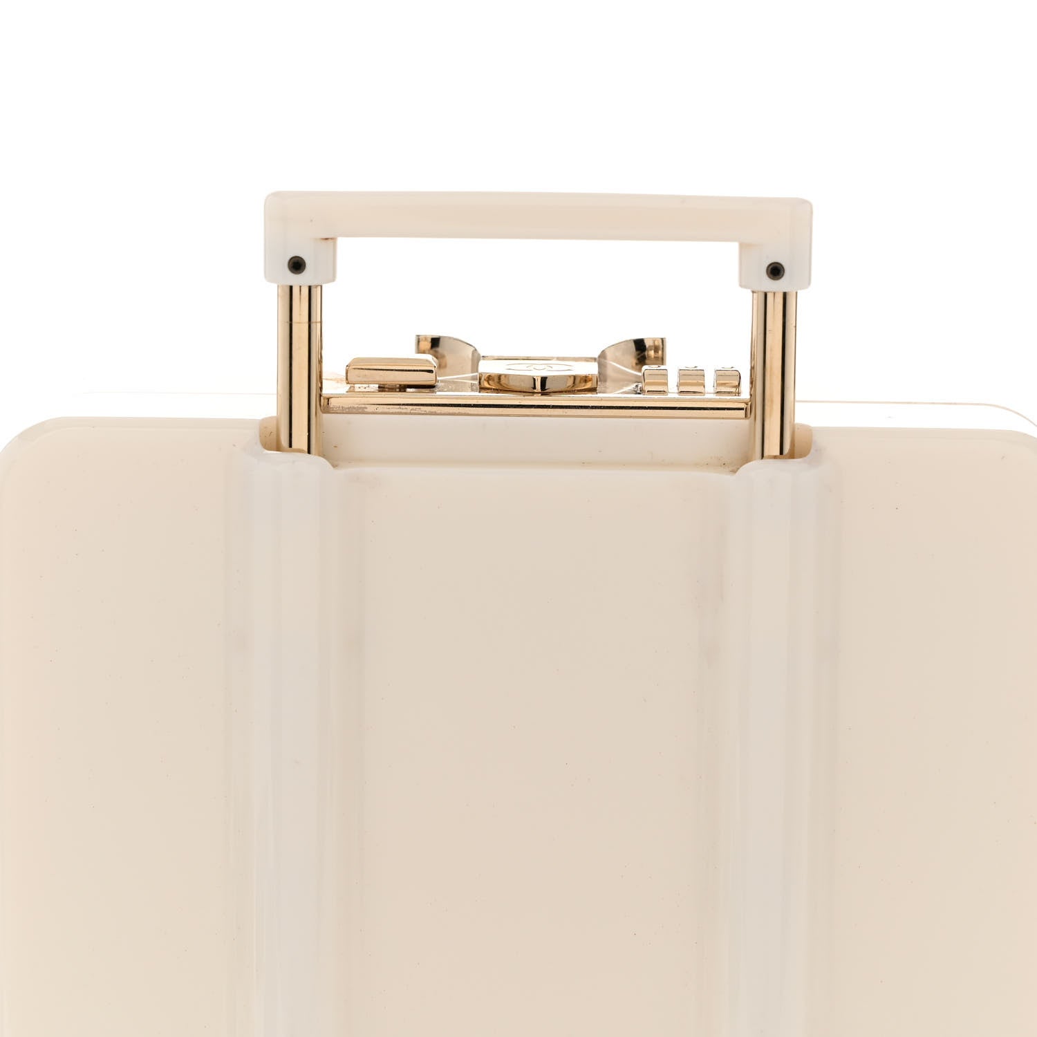 Chanel Plexiglass Patent Evening In The Air Mini Trolley Minaudiere Clutch Black White 12 of 14