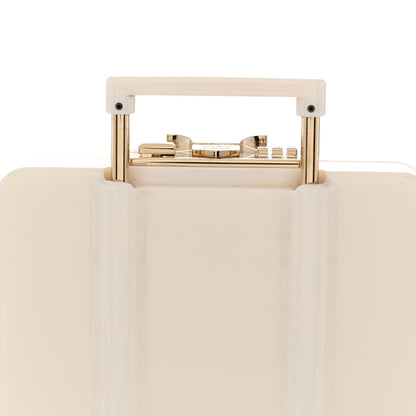 Chanel Plexiglass Patent Evening In The Air Mini Trolley Minaudiere Clutch Black White 12 of 14