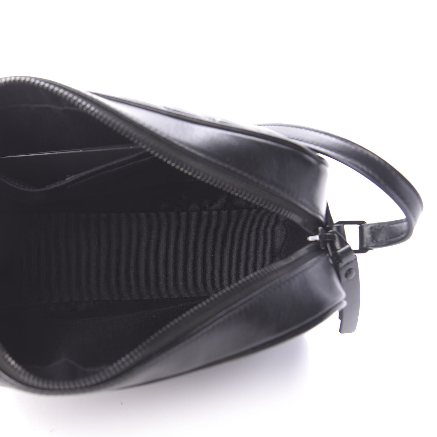 Saint Laurent Calfskin Matelasse Monogram Lou Camera Bag Black 5 of 9