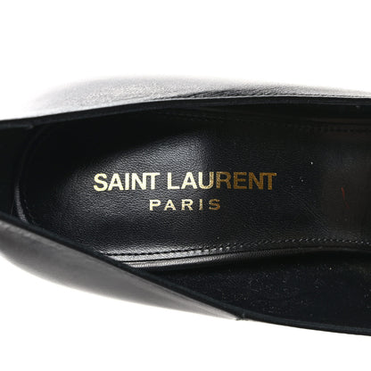 Saint Laurent Calfskin Opyum 100 Pumps 38 Black 7 of 8