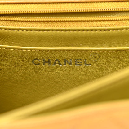 Chanel Caviar Quilted Small Single Flap Yellow 5 of 14