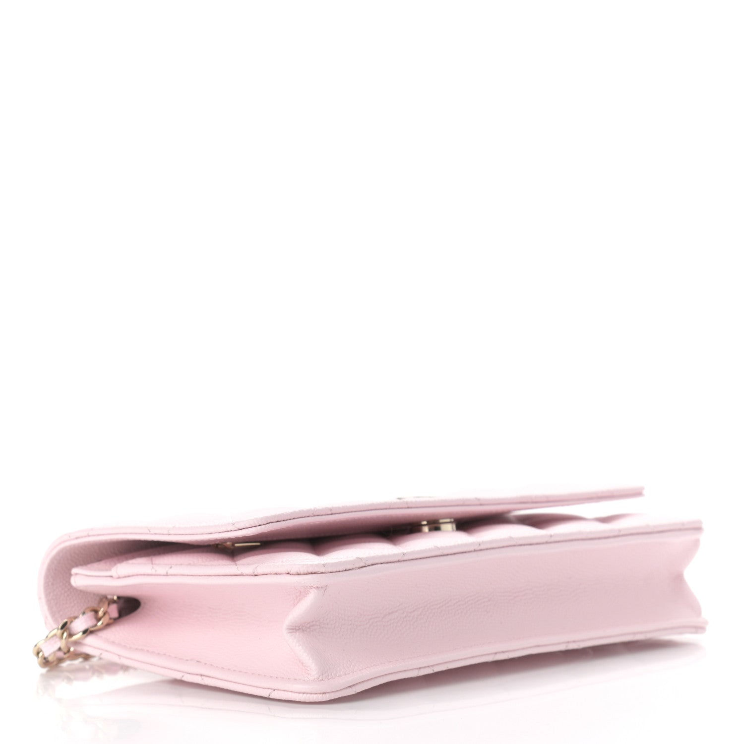 Chanel Caviar Quilted Wallet On Chain WOC Light Pink 3 of 10