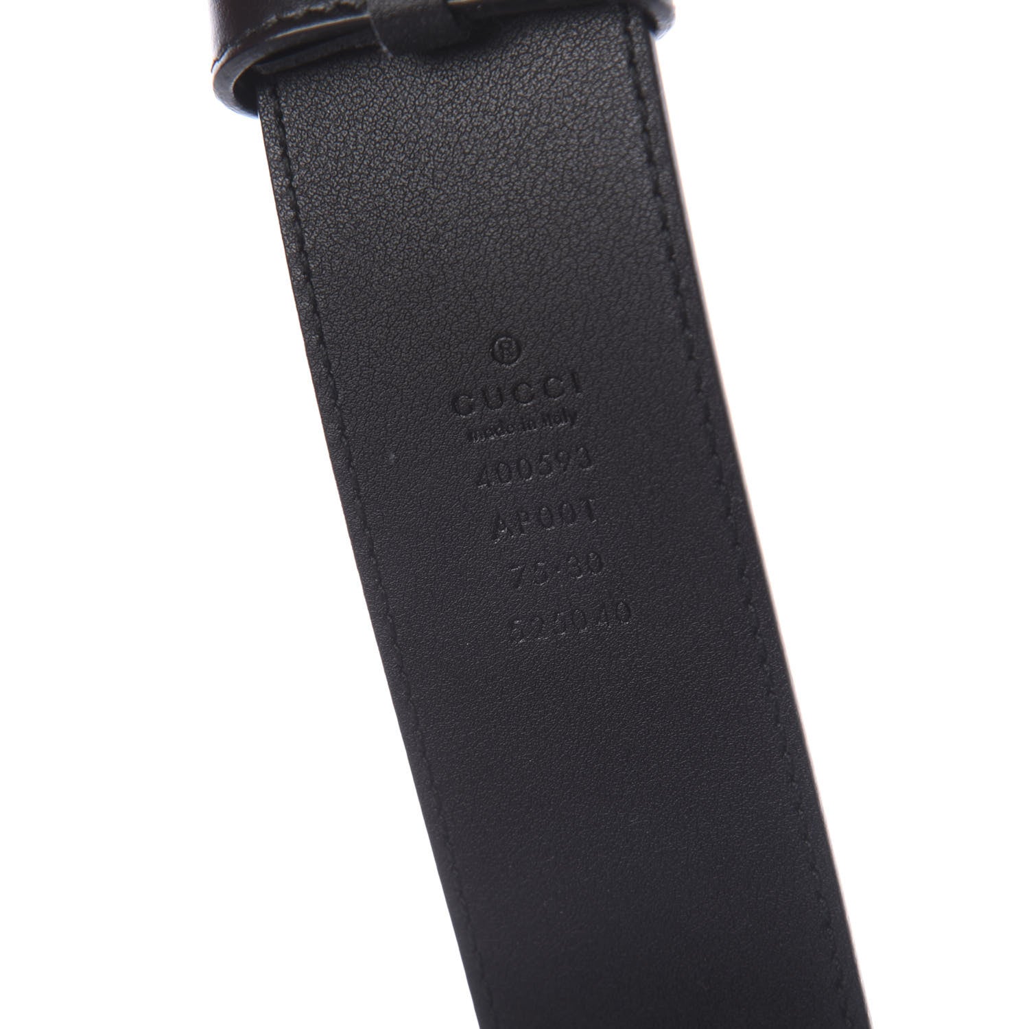 Gucci Calfskin Double G 40mm Belt 75 30 Black 5 of 5