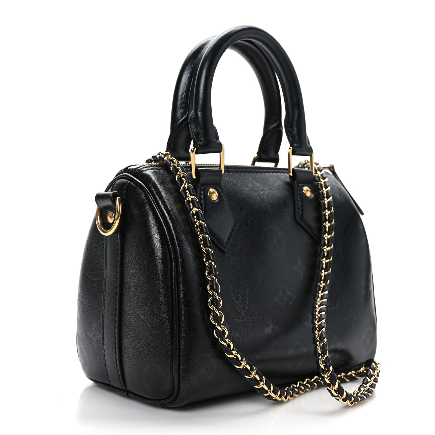Louis Vuitton Monogram Ink Speedy BB Black 3 of 10