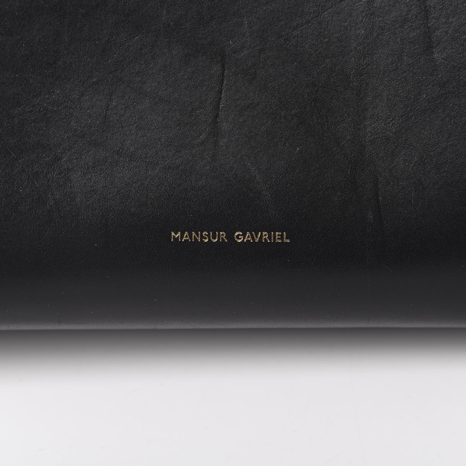 Mansur Gavriel Vegetable Tanned Calfskin Bucket Bag Black Ballerina 7 of 19