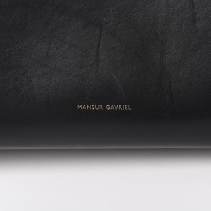 Mansur Gavriel Vegetable Tanned Calfskin Bucket Bag Black Ballerina 7 of 19