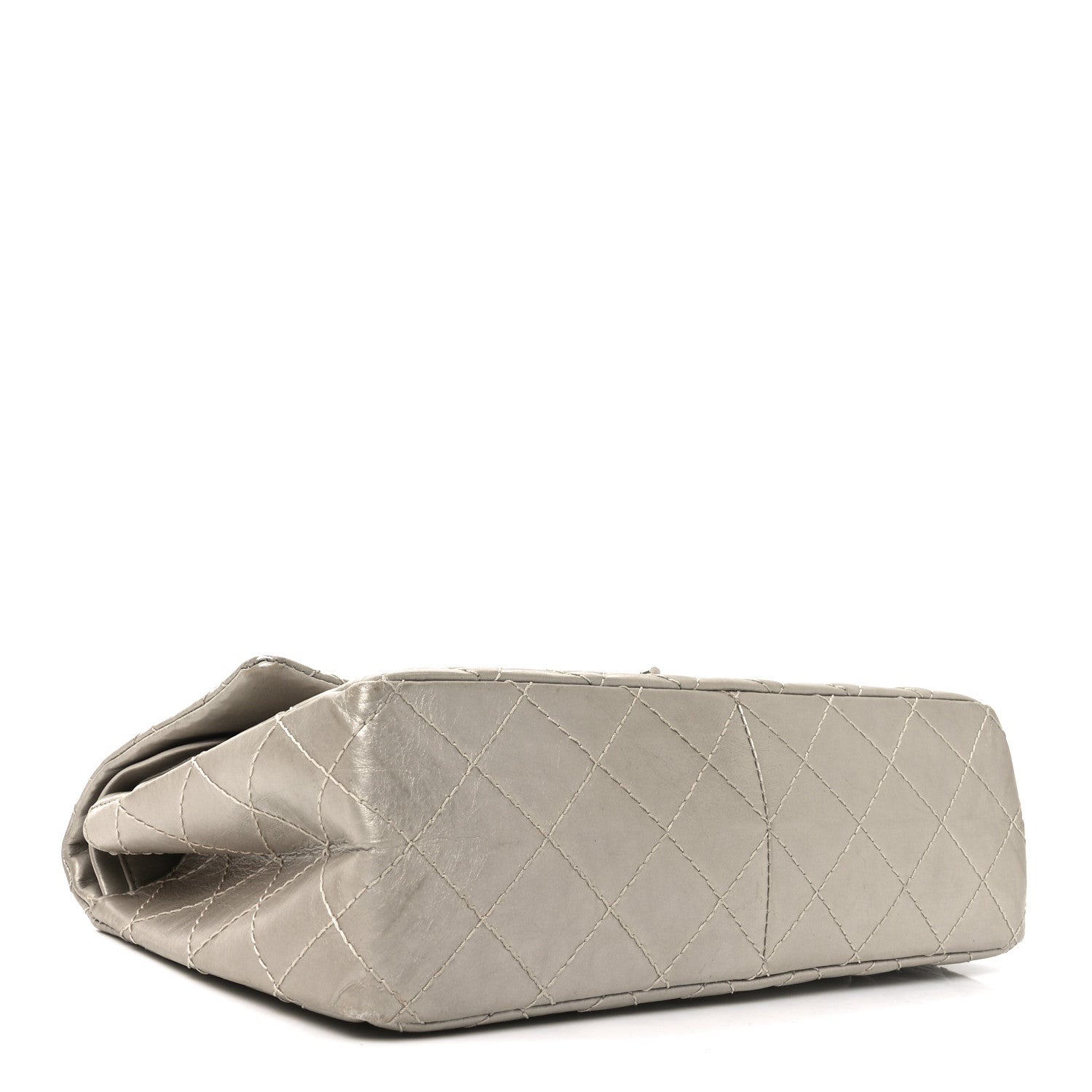 Chanel Metallic Aged Calfskin Quilted 2.55 Reissue 226 Flap Grey 4 of 10