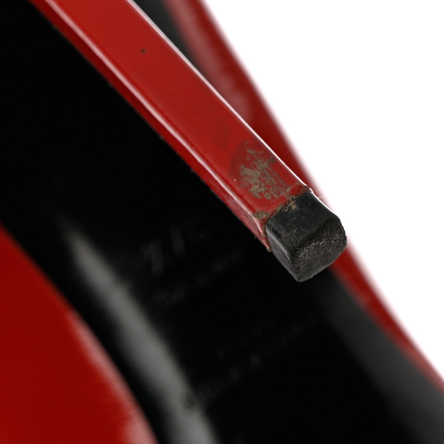 Saint Laurent Patent Calfskin Zoe 105 Pump 37.5 Red 9 of 11