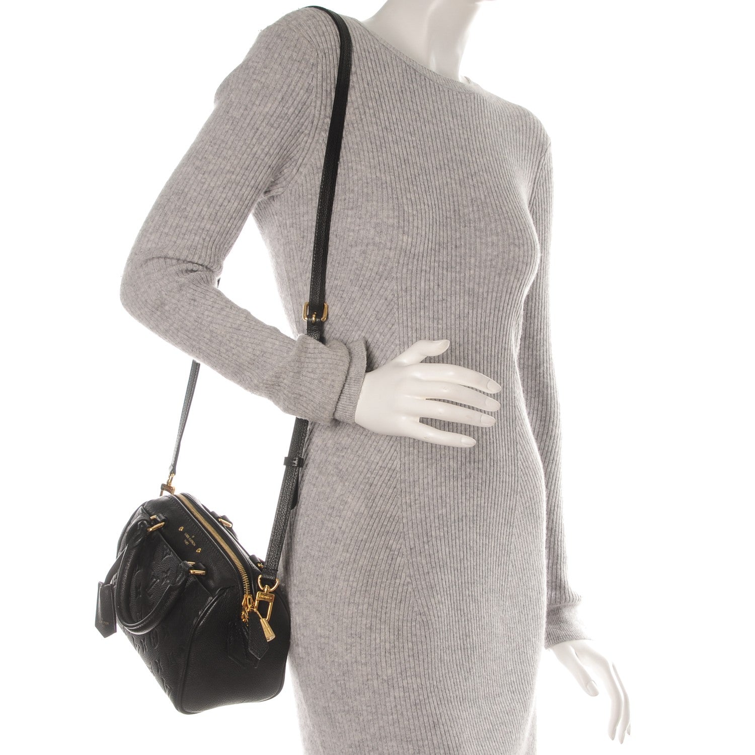 Louis Vuitton Empreinte Speedy Bandouliere 20 Black 2 of 7