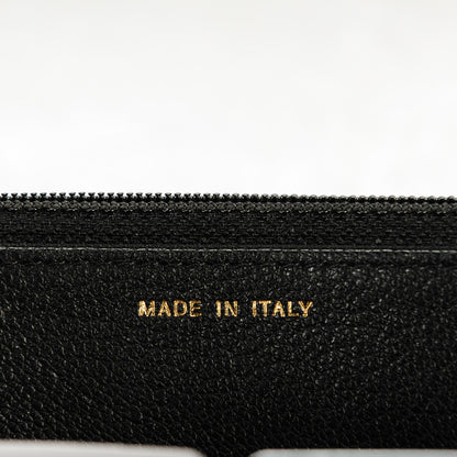 Chanel Patent Goatskin Quilted CC Eyelet Wallet On Chain Black 5 of 7