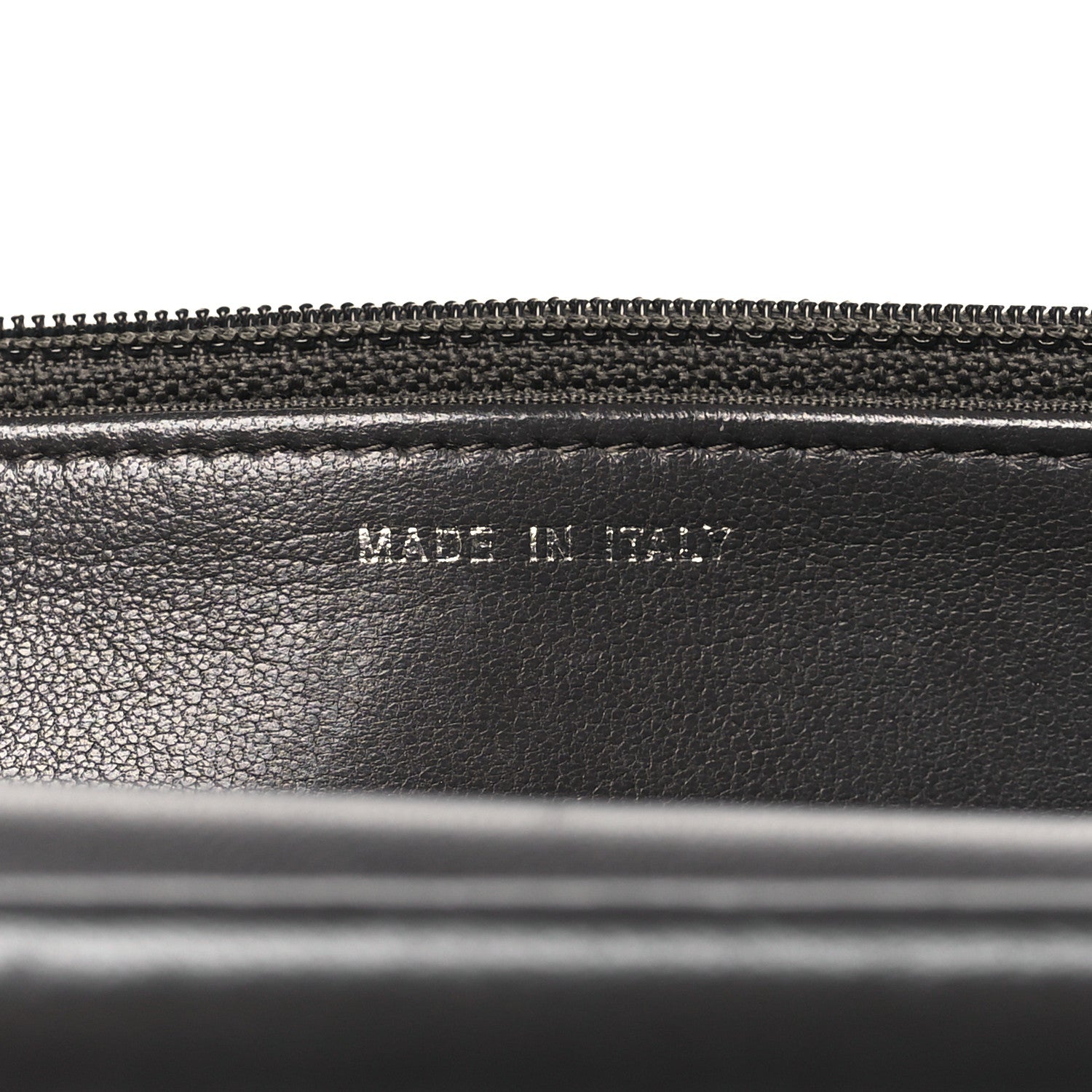 Chanel Lambskin Quilted Boy Wallet On Chain WOC Dark Grey 7 of 14