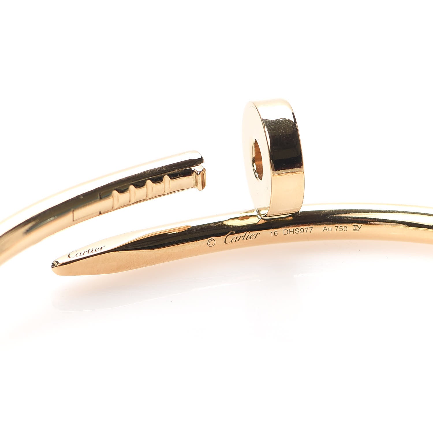 Cartier 18K Yellow Gold Juste Un Clou Bracelet 16 4 of 6