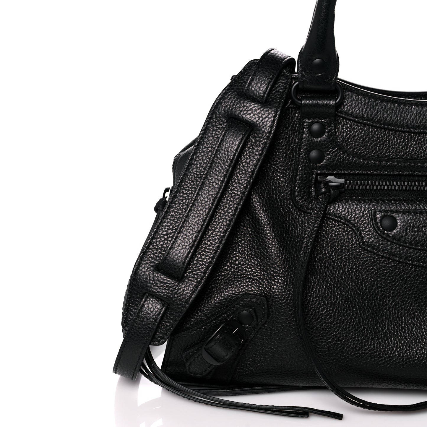 Grained Calfskin Neo Classic Black Hardware S City Black