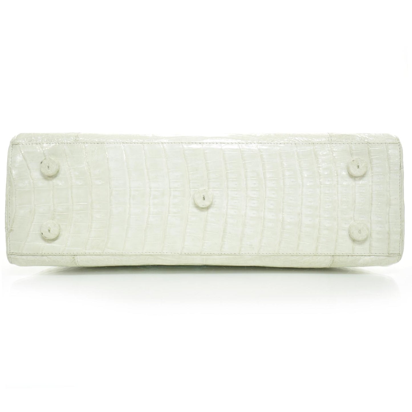 Crocodile Tote White