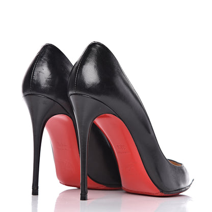 Christian Louboutin Shiny Nappa Pigalle Follies 100 Pumps 36.5 Black 4 of 17