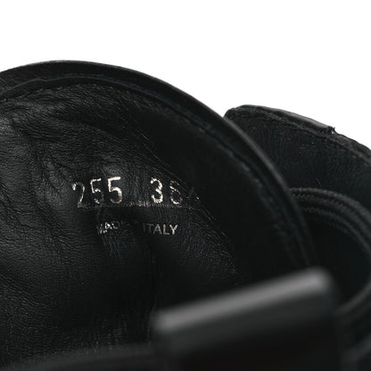 Prada Spazzolato Rois Re-Nylon Metal Triangle Logo Monolith Pouch Pocket 55mm Boots 36.5 Black 8 of 8