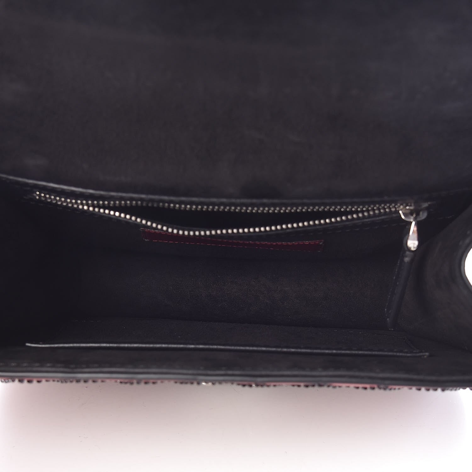 Valentino Garavani Vitello Embroidered Small Glam Lock Rockstud Flap Pink Black 7 of 12