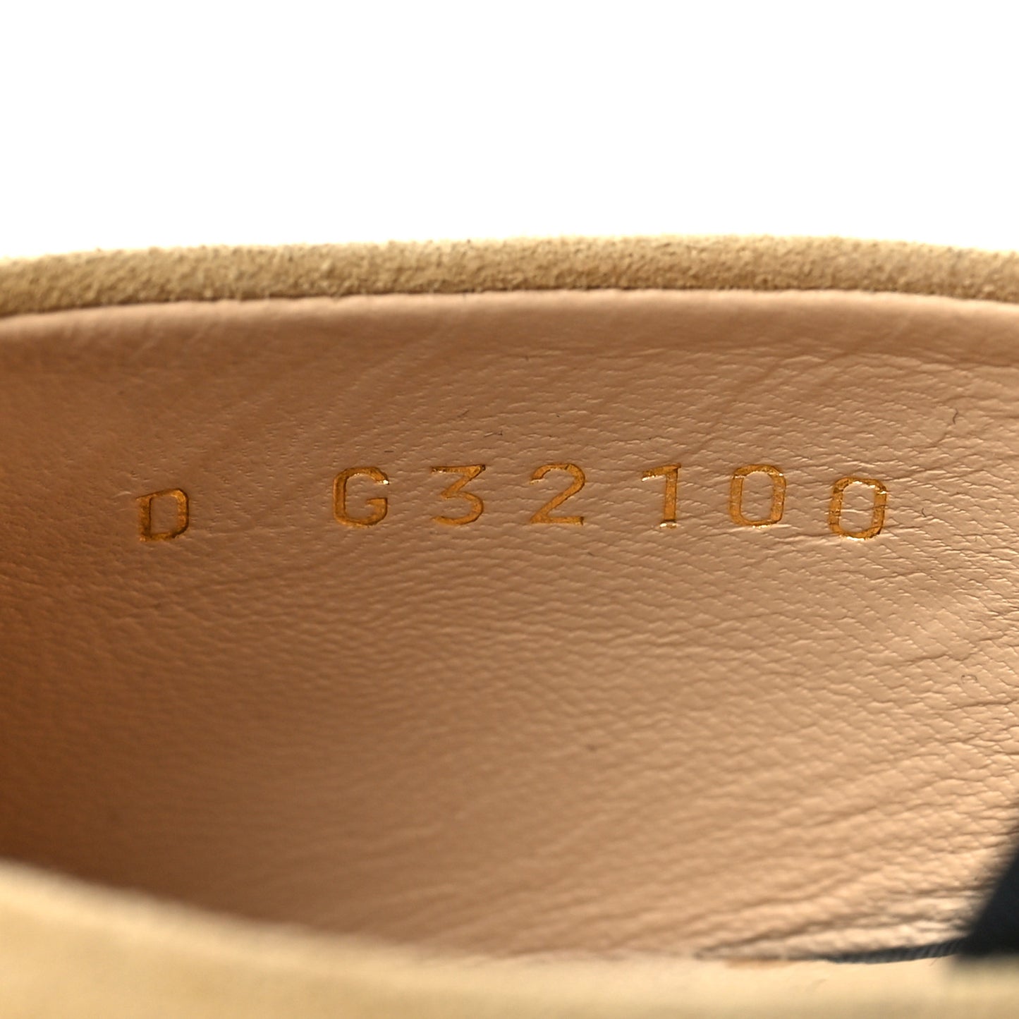 Suede Grosgrain Cap Toe CC Mules 37.5 Beige Black