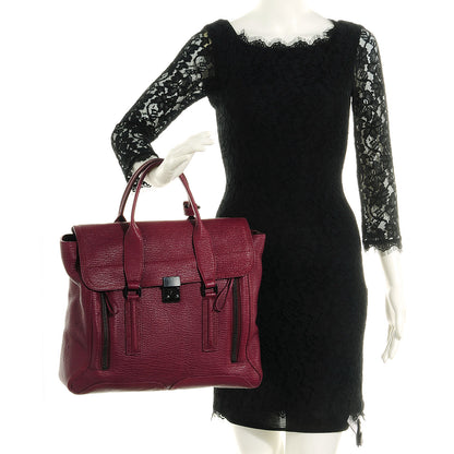 3.1 Phillip Lim 3.1 Large Pashli Satchel Aubergine 2 of 11