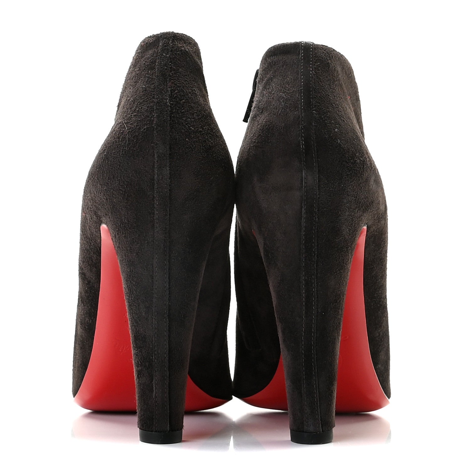 Christian Louboutin Veau Velours Bobsleigh Booties 40 Taupe 5 of 9