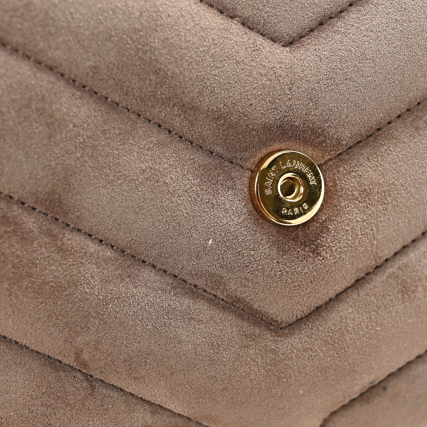 Suede Toy Loulou Shoulder Bag Taupe