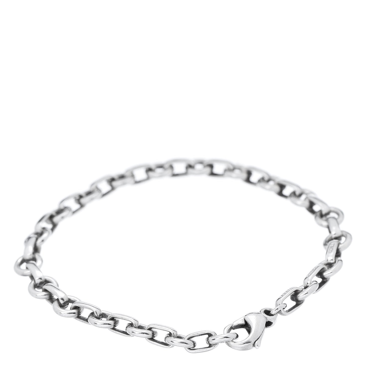 Tiffany Sterling Silver Round Chain Link Bracelet 3 of 6
