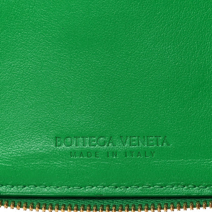 Bottega Veneta Nappa Intrecciato Zip Around Compact Wallet Parakeet 8 of 11
