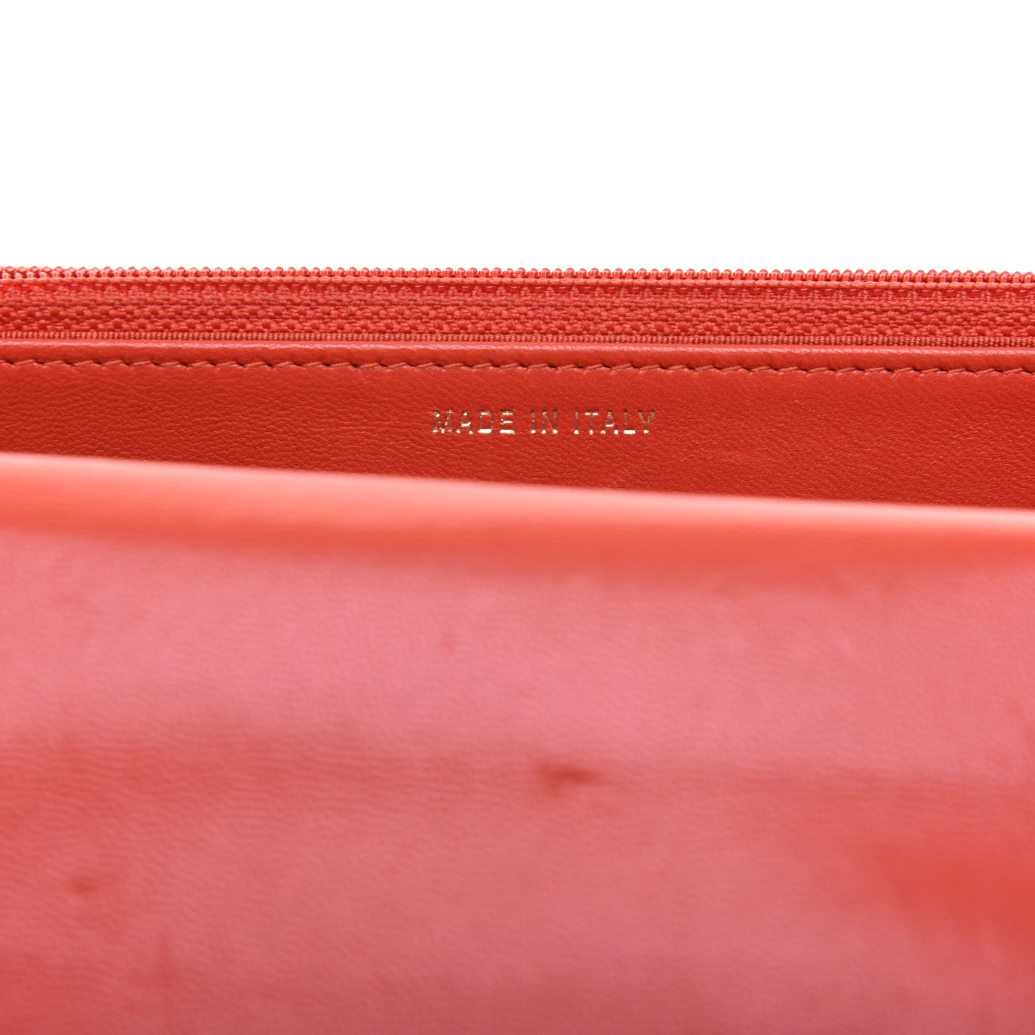 Chanel Lambskin Quilted Trendy CC Wallet On Chain WOC Orange 9 of 11