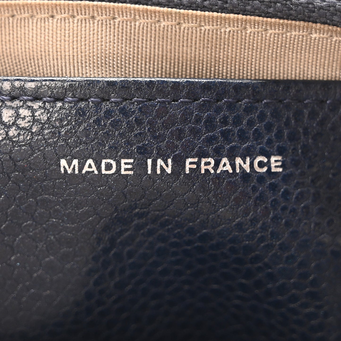 Caviar Half Moon Wallet On Chain WOC Dark Blue