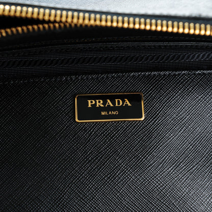 Prada Saffiano Large Galleria Double Zip Tote Black 6 of 9