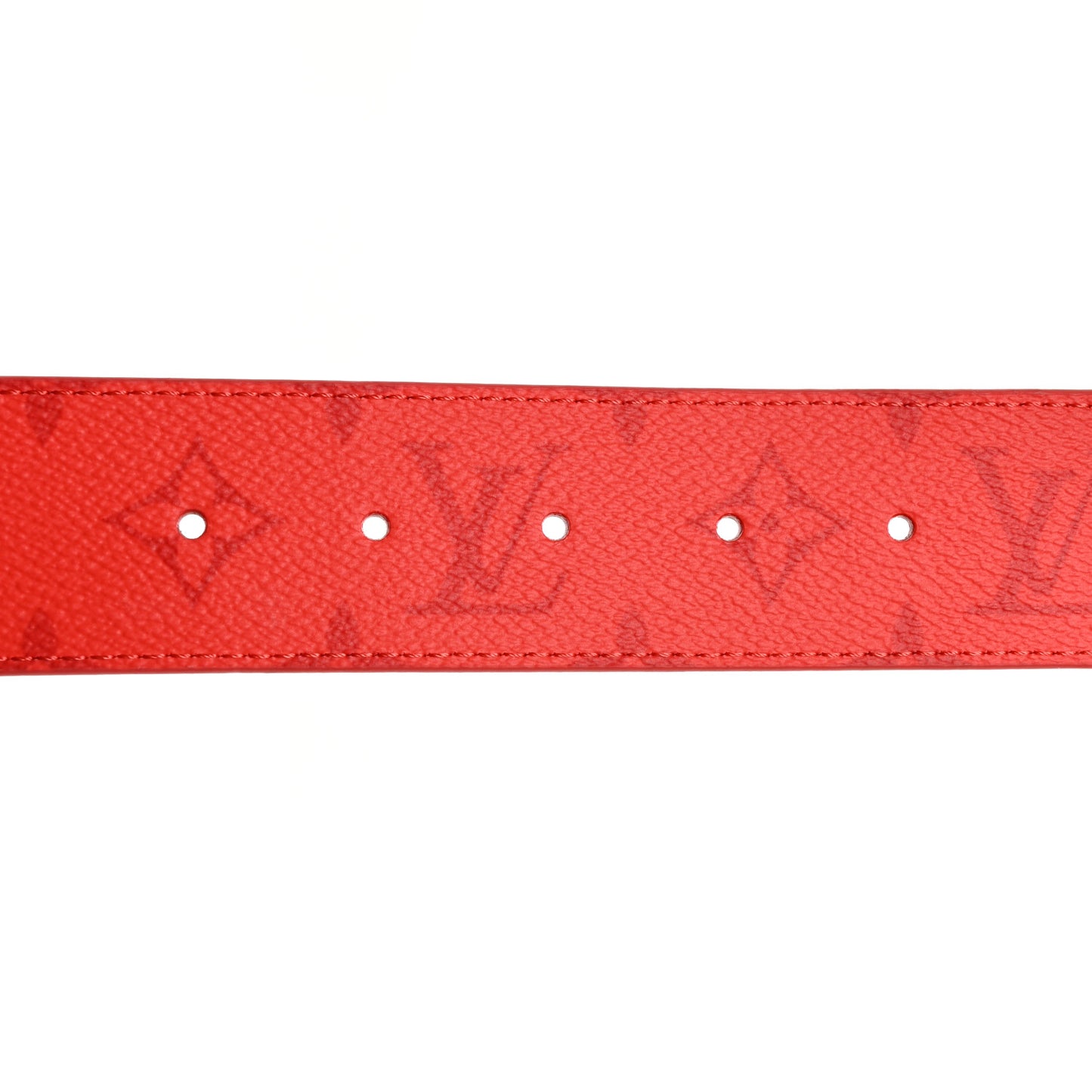Monogram Taigarama 40mm Reversible LV Initiales Belt 90 36 Fire Red