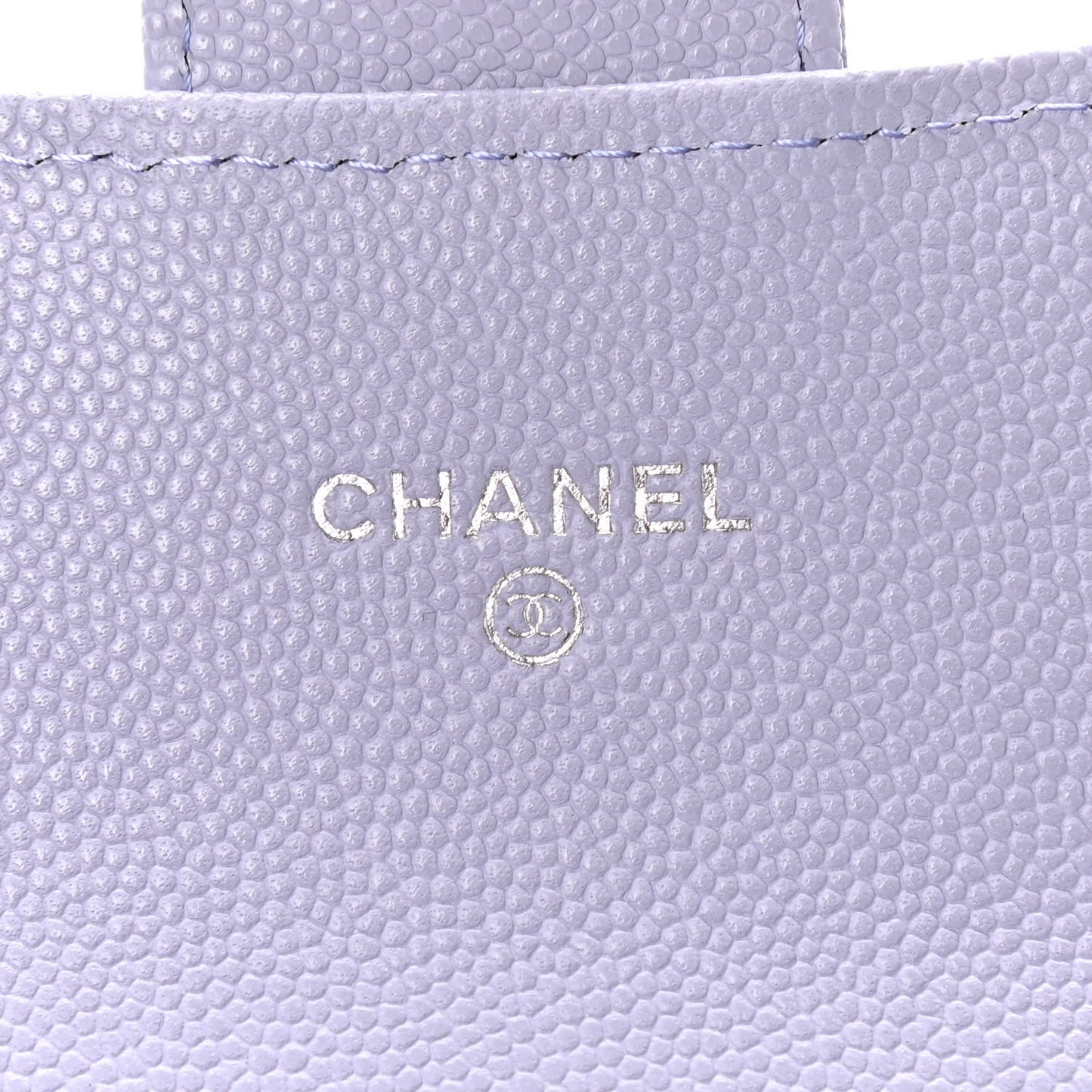 Caviar Quilted Medium Flap Wallet Light Purple