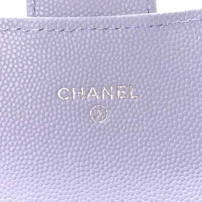 Chanel Caviar Quilted Medium Flap Wallet Light Purple 6 of 9