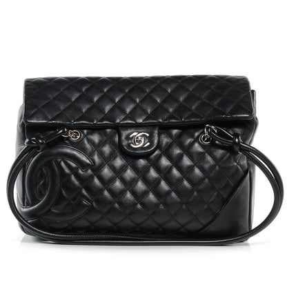 Chanel Calfskin Quilted Large Cambon Flap Black 1 of 9