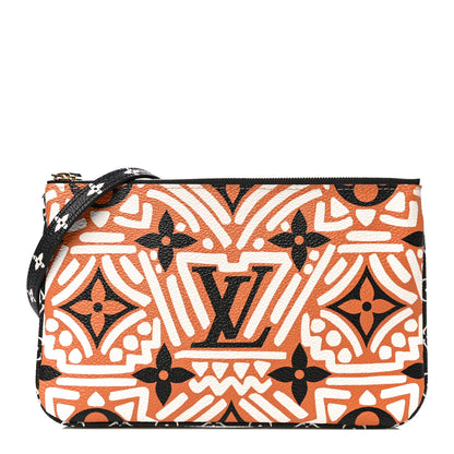 Louis Vuitton Monogram Giant Crafty Double Zip Pochette Creme Caramel 1 of 9