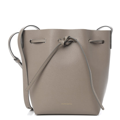 Mansur Gavriel Saffiano Mini Bucket Bag Elefante 1 of 9
