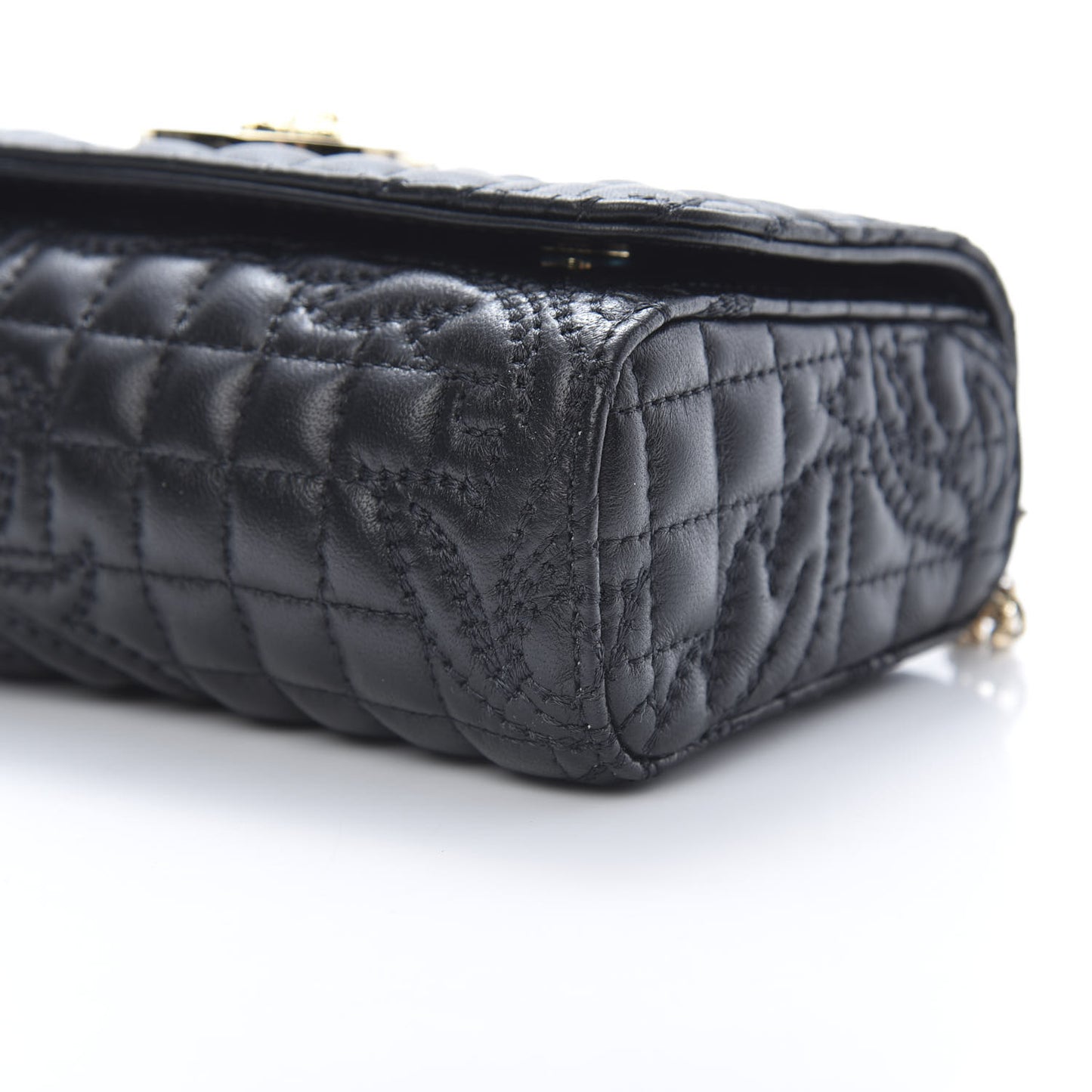 Nappa Quilted Trapuntata Tribute Crossbody Black