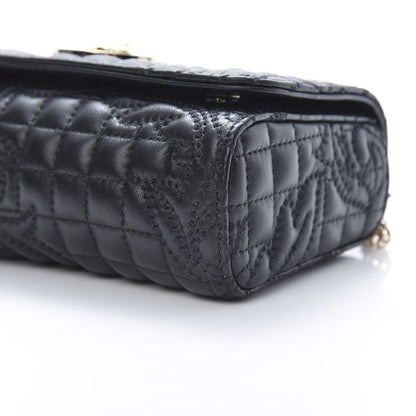 Versace Nappa Quilted Trapuntata Tribute Crossbody Black 9 of 10