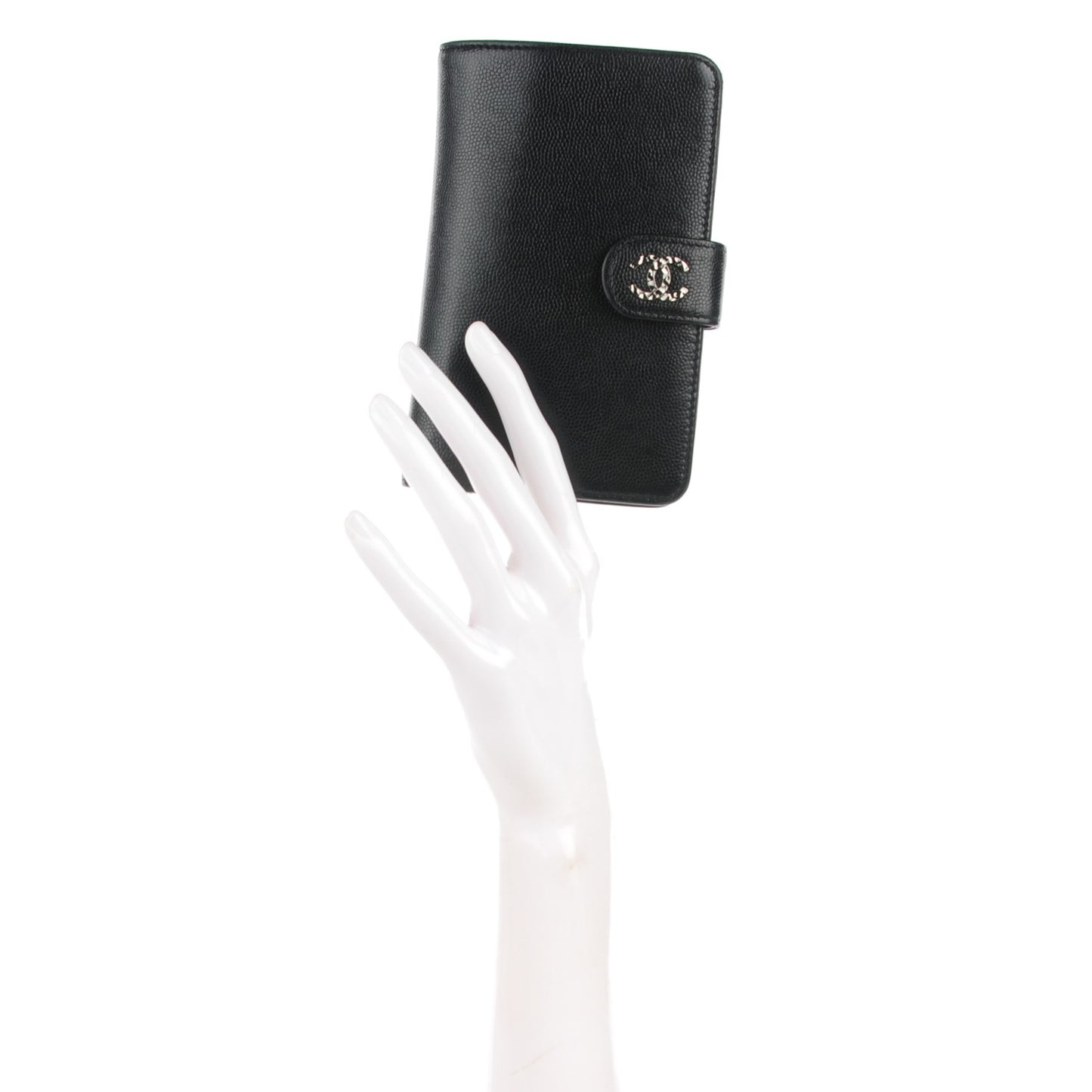Caviar Sevruga L-Zip Pocket Wallet Black