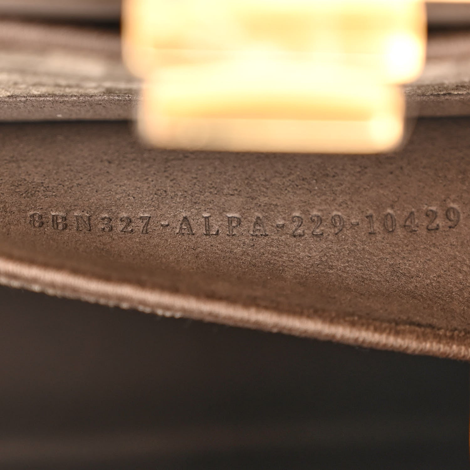 Fendi Chenille Suede Metal FF Small Peekaboo I SEE U Satchel Tortora Nuvola 8 of 11