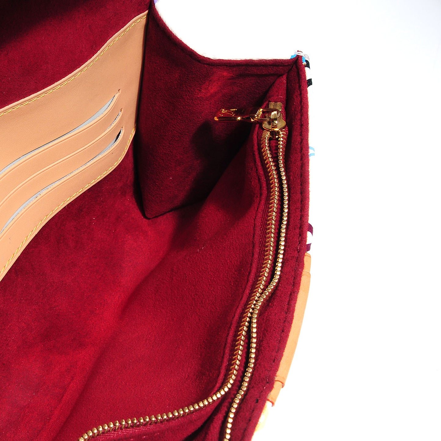 Monogram Multicolor Courtney Clutch White