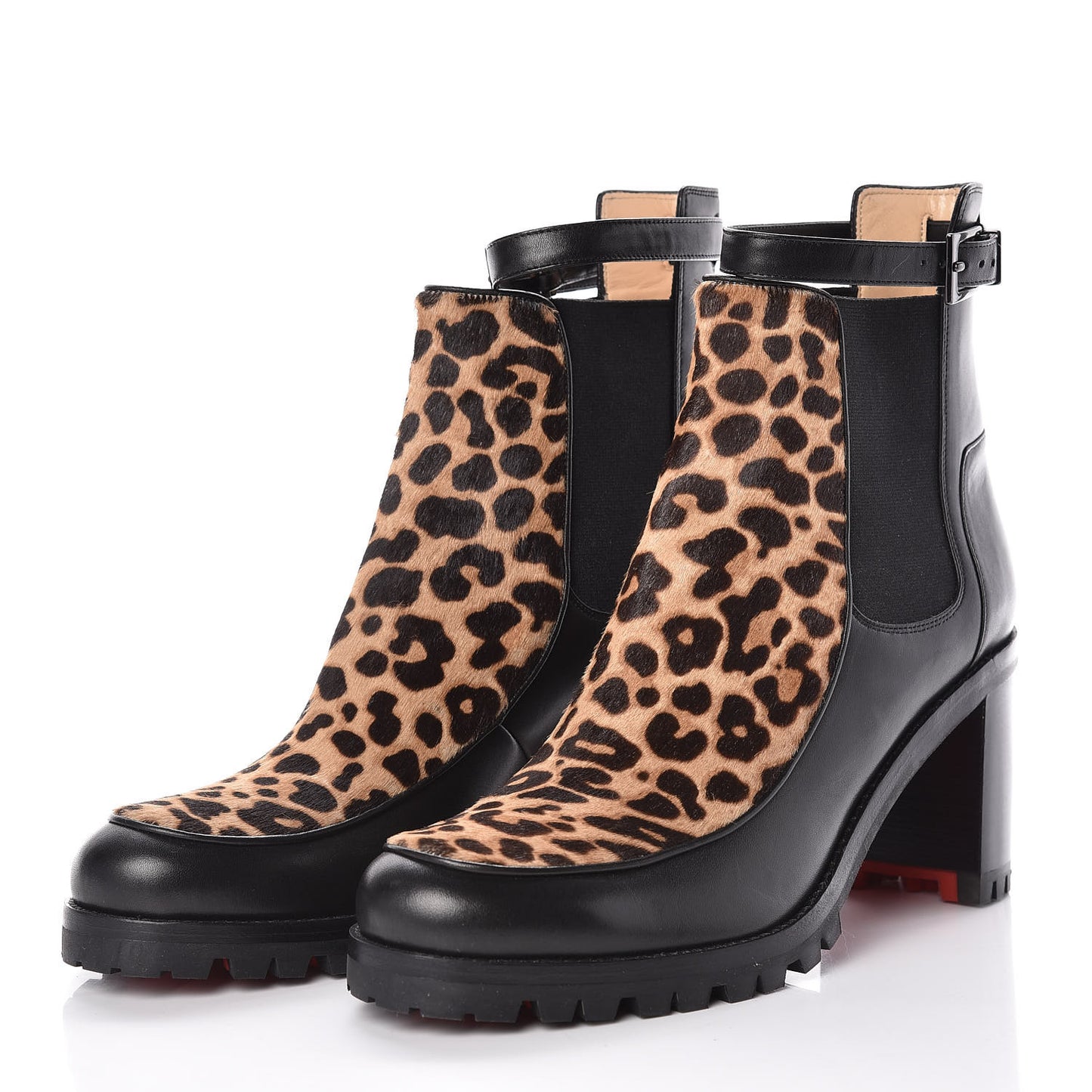 Pony Hair Calfskin 85 Ankle Boots 39 Black